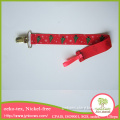 Red ribbon Green Christmas tree Christmas gift baby pacifier clip